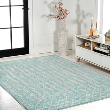 Ziri Moroccan Geometric Area Rug